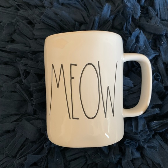 Rae Dunn Coffee Mug Meow Kitty Cat Cup - Picture 2 of 8